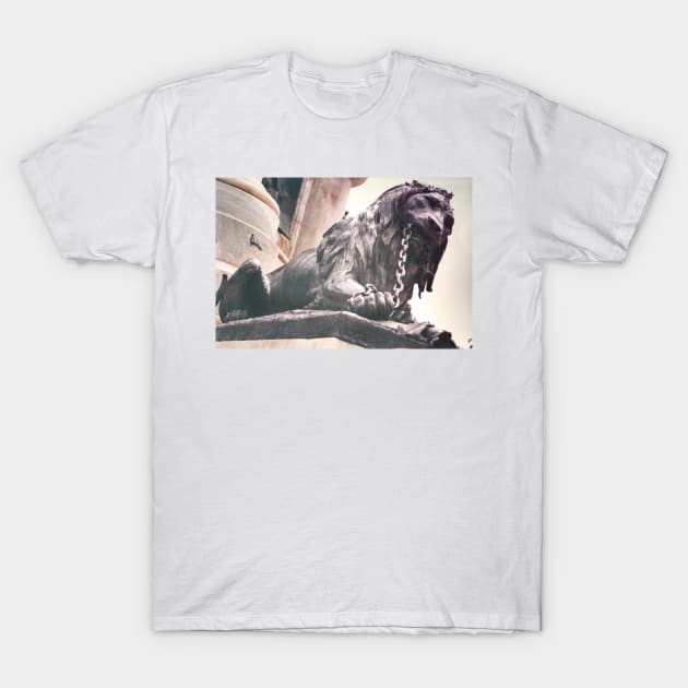 Lion in chains T-Shirt by Marccelus